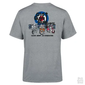 'Talkin' About My Generation II' T-Shirt - Sports Grey