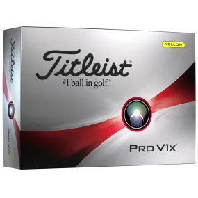 Titleist Pro V1X Yellow Dozen 2023